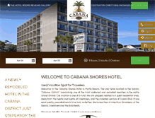 Tablet Screenshot of cabanashores.com